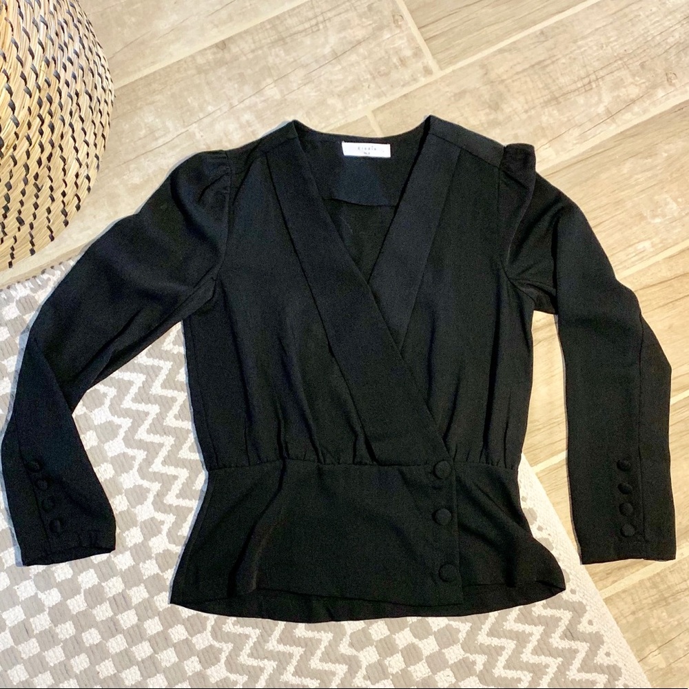 Elodie Black Blouse